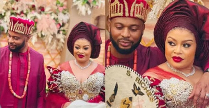 Nigerian actress, Nkiru Sylvanus and husband