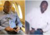 Ibrahim Mahama in his private jet (left) and in his youthful days (right). Photo Source: @ibrahim_mahama_71