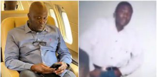 Ibrahim Mahama in his private jet (left) and in his youthful days (right). Photo Source: @ibrahim_mahama_71