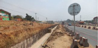 Pokuase to Ofankor Accra -Kumasi road still under construction