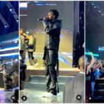 Black Sherif performing on stage at the AFRIMA Awards. Photo Source: @swagofafricanews @ghkwaku