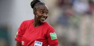 Salima Mukansanga is a pioneering football official