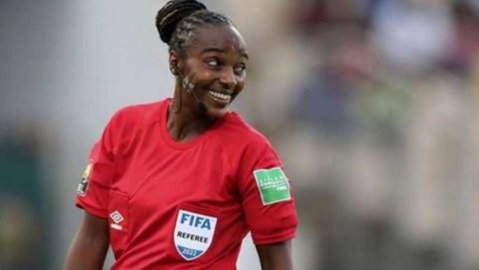 Salima Mukansanga is a pioneering football official