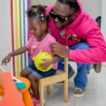 Beautiful photos drop as Medikal escorts daughter to school
