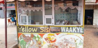 The Yellow Sisi waakye joint. Picture: SAMUEL TEI ADANO