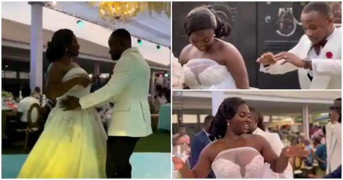 Ghanaian couple shows off their dance moves. source: @mc_km