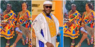 Ras Nene Slays in Kente Cloth With Pretty Lady Photo Source: chilanoel1 on TikTok, official_ras_nene