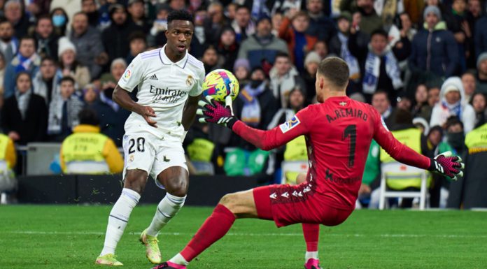 Vinicius Junior denied by Real Sociedad keeper Alex Remiro © Getty Images