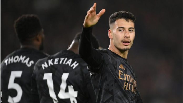 Gabriel Martinelli was part of the Brazil U23 squad that won gold at the 2020 Tokyo Olympics Gabriel Martinelli was part of the Brazil U23 squad that won gold at the 2020 Tokyo Olympics