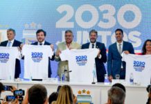 The Argentine Football Association hosted a ceremony on Tuesday to formally announce the South American World Cup bid