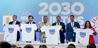 The Argentine Football Association hosted a ceremony on Tuesday to formally announce the South American World Cup bid