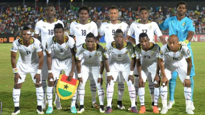 Christian Atsu (bottom row, third left) was a central figure as Ghana reached the final of the 2015 Africa Cup of Nations, picking up the award for the tournament's best player and best goal
