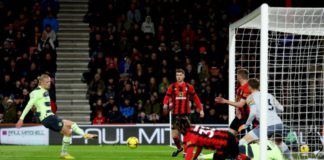 Erling Haaland scored his 27th Premier League goal, more than any other Manchester City player in a single season, to pass Sergio Aguero's tally of 26 from 2014-15