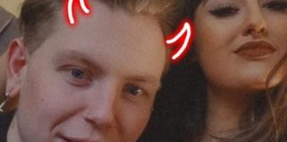 Bronwyn Downs, 26, (right) sunk her teeth into boyfriend Luke Berry's face during a drunken row (Image: Bronwyn Downs/ Cavendish Press (Manchester) Ltd)