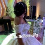 Bride and her unperturbed groom