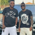 Mubarak Wakaso(L) and Christian Atsu(R)