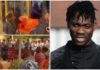 Sad scenes at Christian Atsu's family home