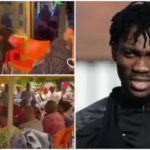 Sad scenes at Christian Atsu's family home