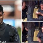 Christian Atsu (left) and his twin sister crying (right). Photo Source: Getty Images and @yencomghnews