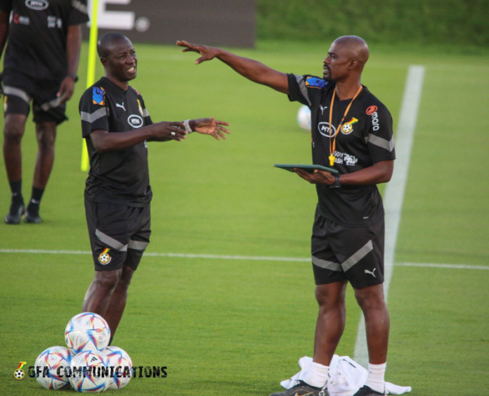 Didi Dramani [L] and George Boateng [R]