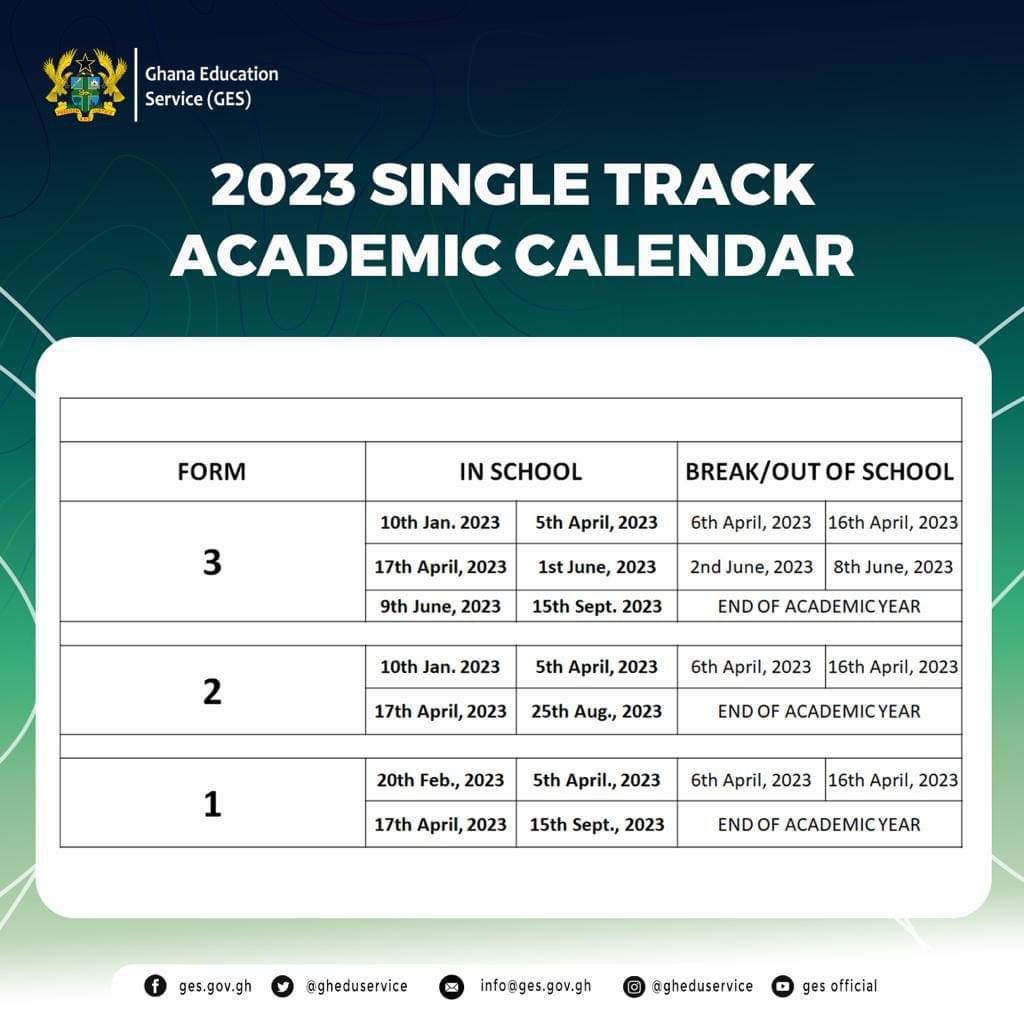 All you need to know about the 2023 academic calendar for SHS, basic schools All you need to know about the 2023 academic calendar for SHS, basic schools
