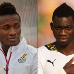 Asamoah Gyan [L] and Christian Atsu [R]