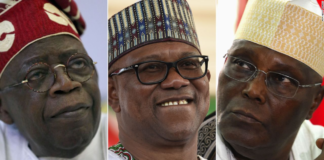 Bola Ahmed Tinubu, Peter Obi, and Atiku Abubakar | AFP/Getty Images
