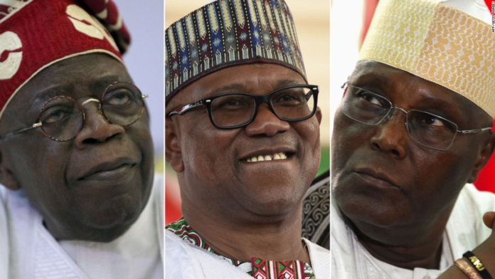 Bola Ahmed Tinubu, Peter Obi, and Atiku Abubakar | AFP/Getty Images