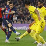 Robert Lewandowski is the top scorer in La Liga on 15 goals, four clear of Karim Benzema and Joselu