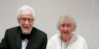 Len Allbrighton and Jeanette Steer at their long-awaited wedding (Image: Len Albrighton / SWNS)