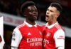 Bukayo Saka and Gabriel Martinelli were on the scoresheet for Arsenal