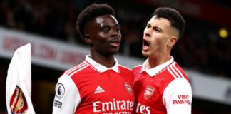 Bukayo Saka and Gabriel Martinelli were on the scoresheet for Arsenal