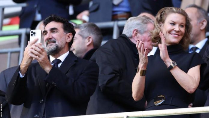 Newcastle chairman Yasir Al-Rumayyan and co-owner Amanda Staveley were at Wembley on Sunday as the Magpies lost to Manchester United in the Carabao Cup final