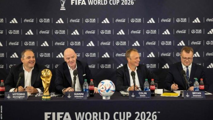 The 2026 World Cup will take place in Canada, Mexico and the USA