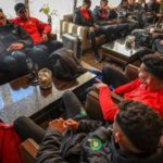 Morocco players spent hours waiting at Rabat Airport hoping for last-minute permission to fly but were eventually disappointed