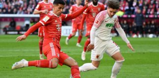 Joao Cancelo scored the first goal of his loan spell at Bayern Munich from Manchester City