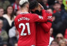 Casemiro has picked up two red cards for Manchester United this season