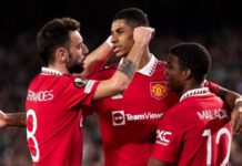 Marcus Rashford has scored six goals in the Europa League this season