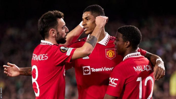 Marcus Rashford has scored six goals in the Europa League this season