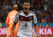 Mesut Ozil made the first of his 92 appearances for Germany in 2009