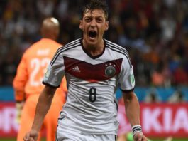 Mesut Ozil made the first of his 92 appearances for Germany in 2009