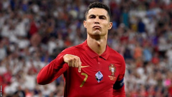 Cristiano Ronaldo looks set to become international football's most-capped men's player