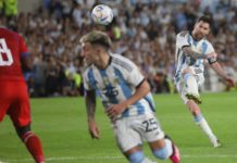 Messi scored his 800th goal with an 89th-minute free-kick for Argentina