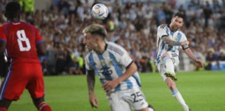 Messi scored his 800th goal with an 89th-minute free-kick for Argentina