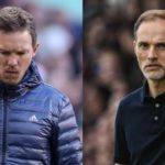 Julian Nagelsmann (left) won 60 of his 84 matches in charge of Bayern