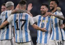 Seven-time Ballon d'Or winner Lionel Messi scored his first goal for Argentina in a 3-2 defeat to Croatia in March 2006