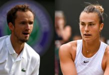 Russian men's world number six Daniil Medvedev (left) and Belarusian women's world number two Aryna Sabalenka will now feature at Wimbledon