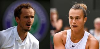 Russian men's world number six Daniil Medvedev (left) and Belarusian women's world number two Aryna Sabalenka will now feature at Wimbledon