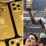 Messi surprises Argentina World Cup-winning teammates and staff with 35 custom iPhones