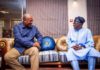 John Mahama and Nigeria's president-elect Bola Ahmed Tinubu